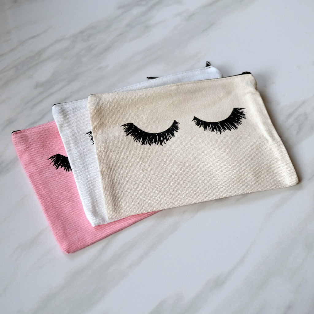 "I wish my eyelashes were this perfect" Cosmetic Bag