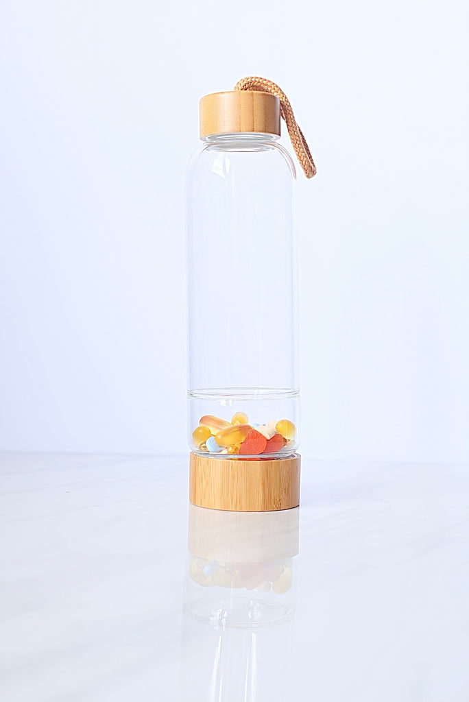 Bamboo & Glass Water Bottle